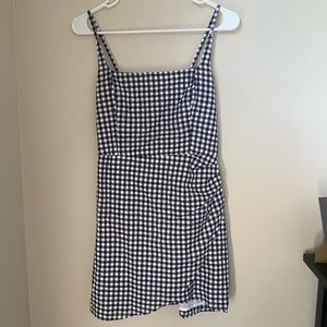 NWT Abercrombie Gingham Square-neck Dress